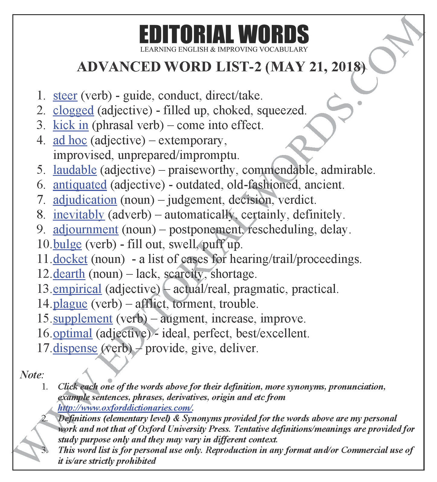 The Hindu Opinion Article (Steering reform in clogged courts) – May 21, 2018