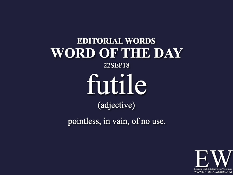 Word of the Day-22SEP18 - Editorial Words