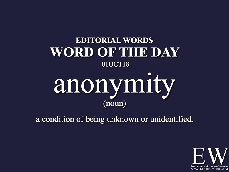 Word of the Day-01OCT18 - Editorial Words