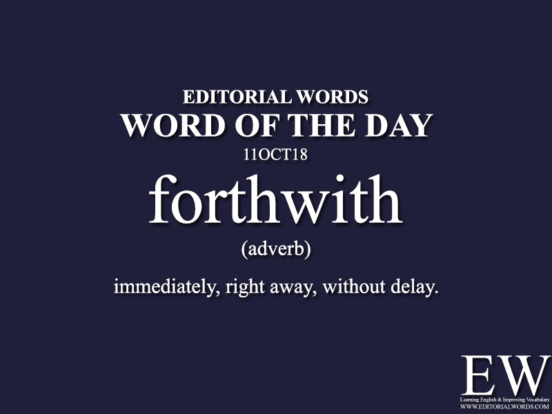 Word of the Day-11OCT18 - Editorial Words