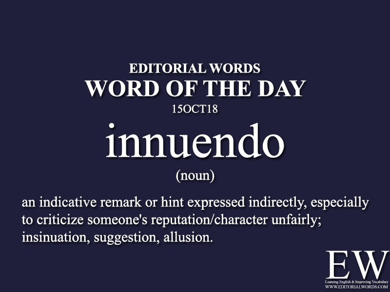 Word of the Day-15OCT18 - Editorial Words
