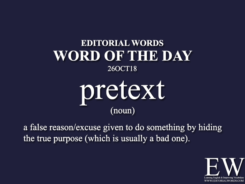 Word of the Day-26OCT18 - Editorial Words
