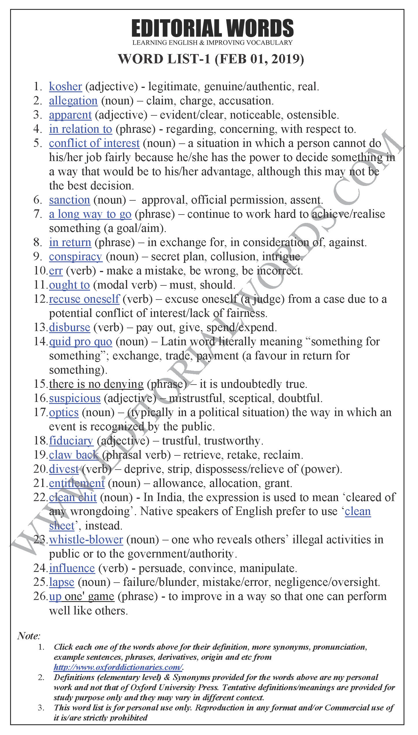 The Hindu Editorial (Not kosher) - Feb 01, 2019