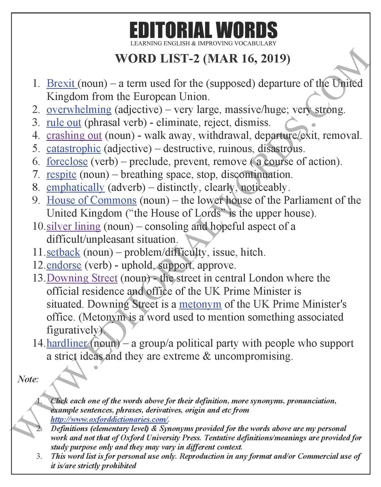 The Hindu Editorial (Softer, slower) - Mar 16, 2019