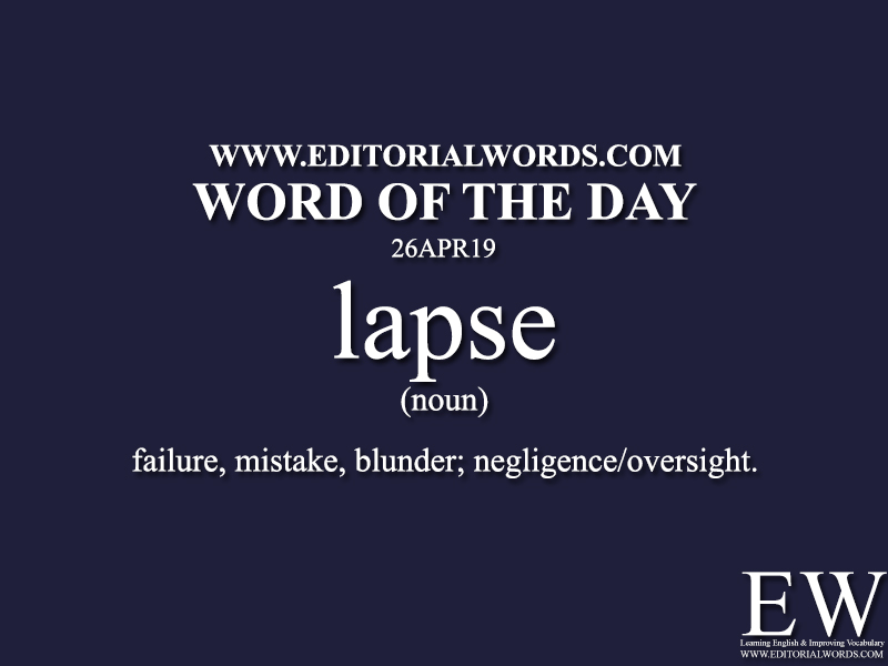Word of the Day-26APR19-Editorial Words