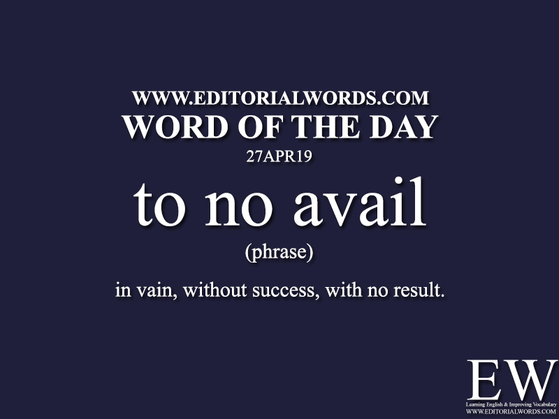 Word of the Day-27APR19-Editorial Words