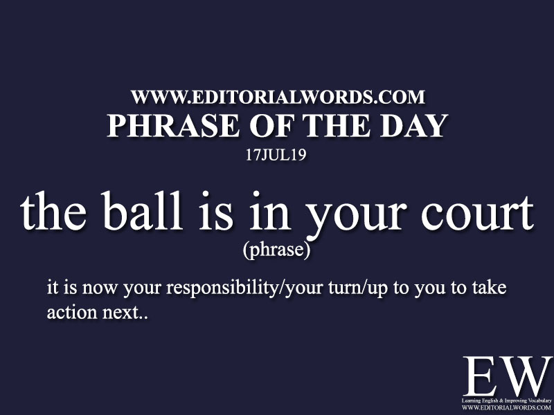 Phrase of the Day-17JUL19-Editorial Words