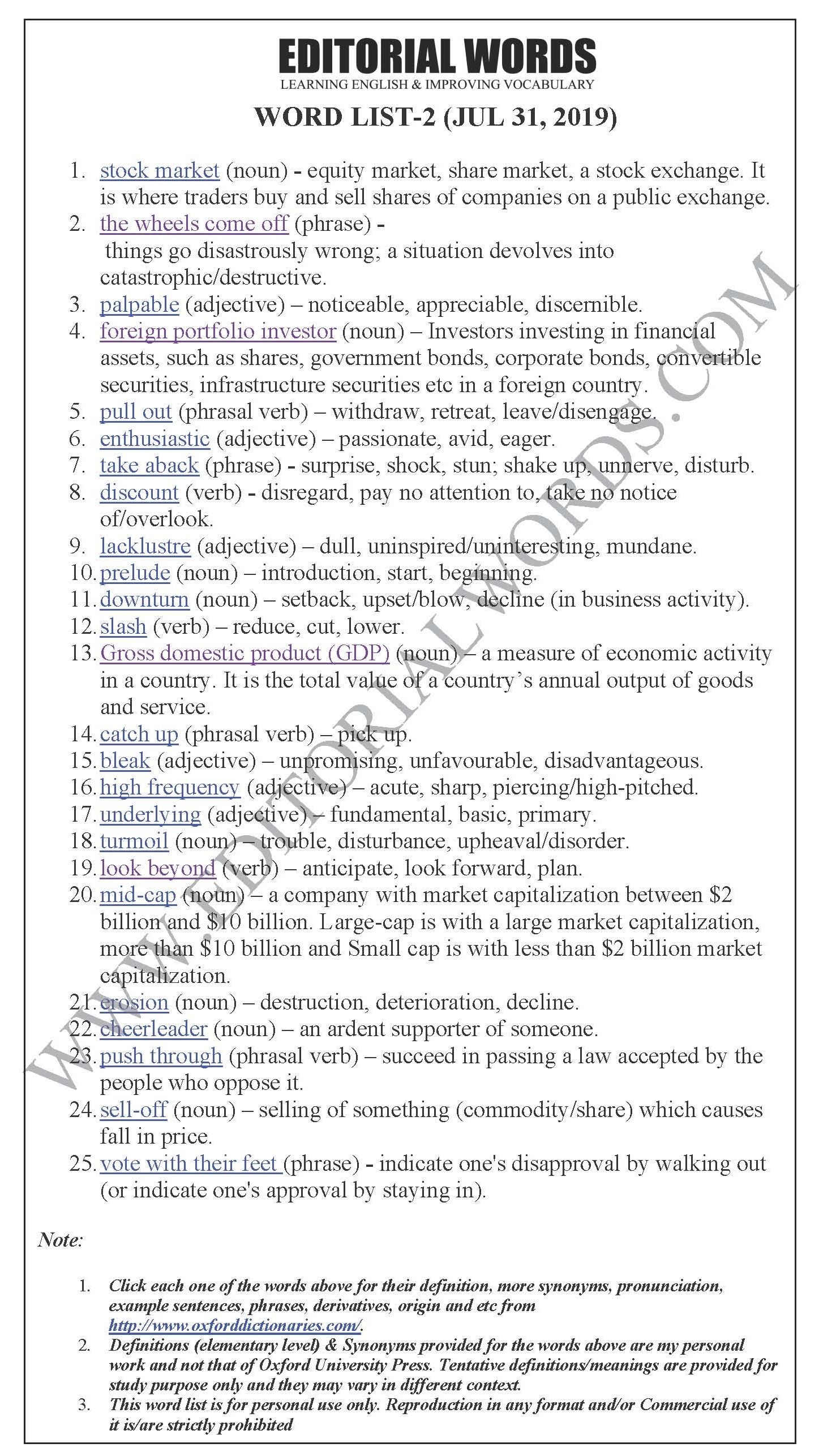 The Hindu Editorial (Flee market) - Jul 31, 2019