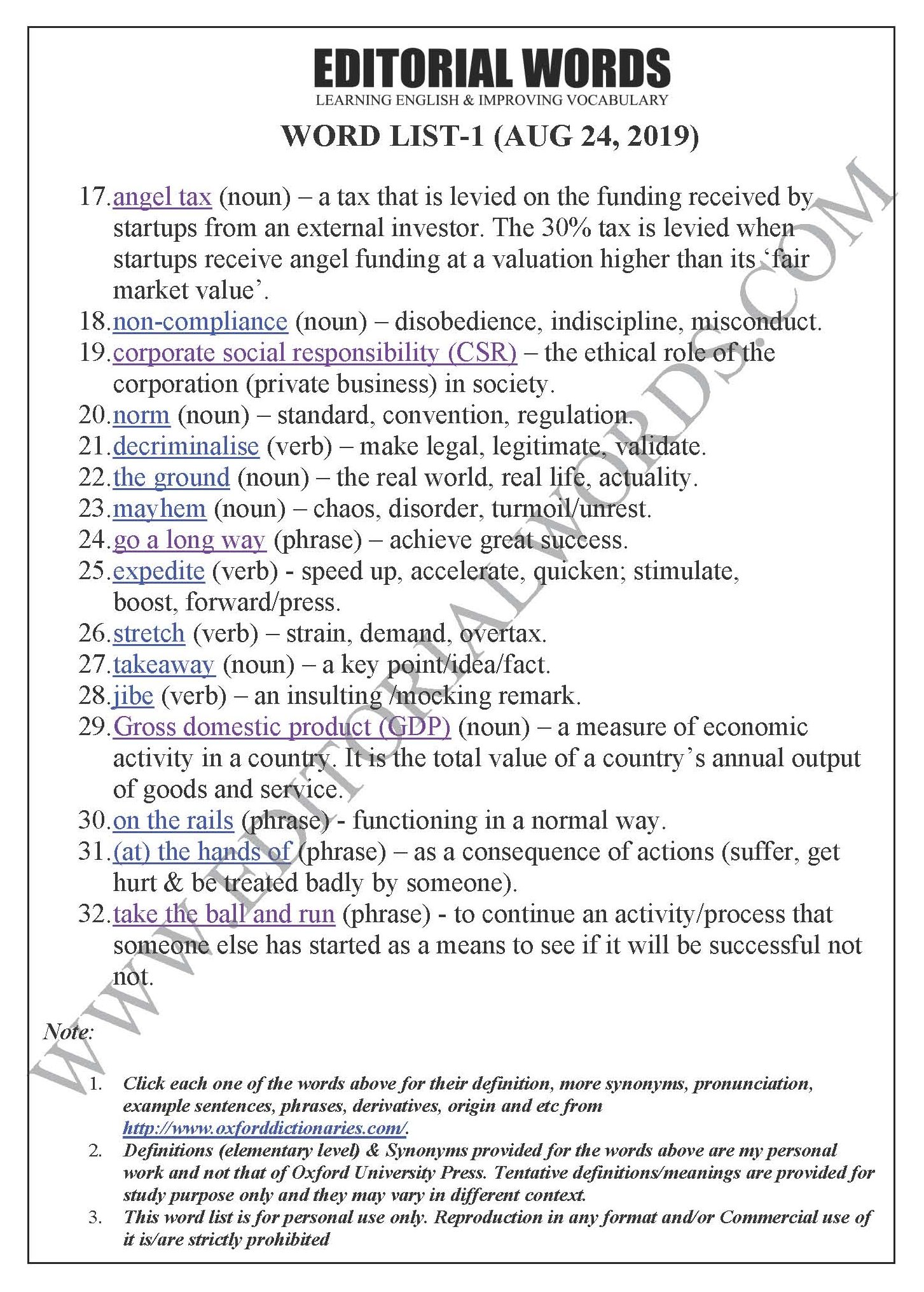 The Hindu Editorial (Sentiment booster) - Aug 24, 2019