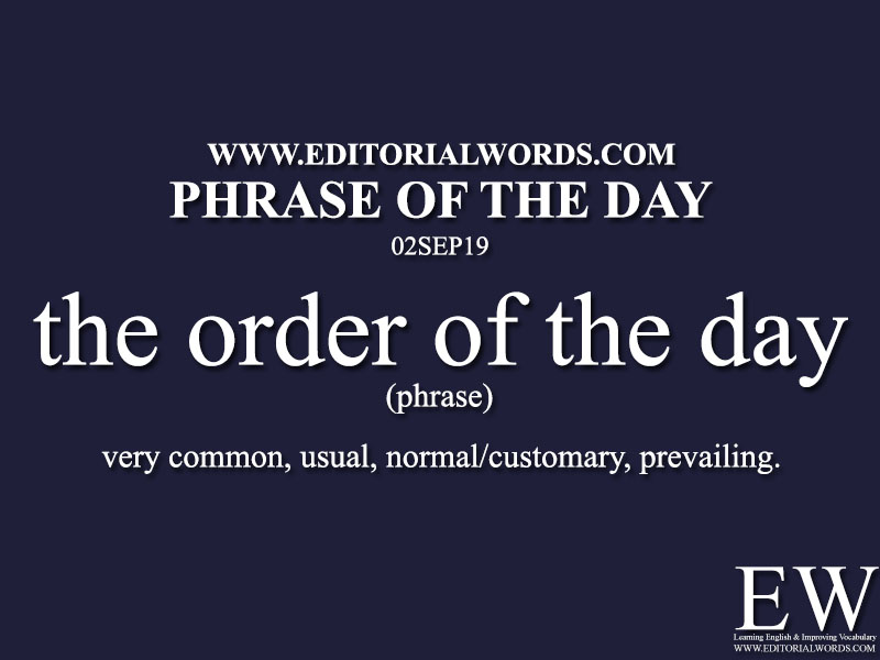 Phrase of the Day-02SEP19-Editorial Words