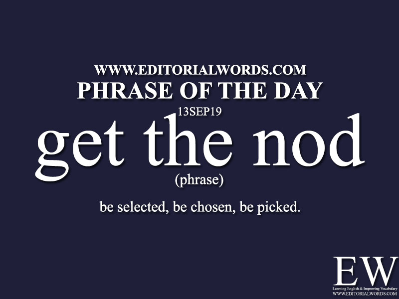 Phrase of the Day-13SEP19-Editorial Words