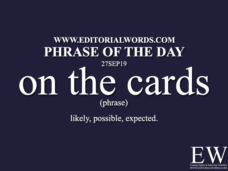 Phrase of the Day-27SEP19-Editorial Words