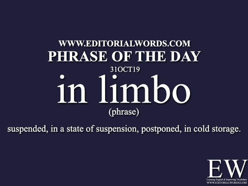 Phrase of the Day-31OCT19-Editorial Words