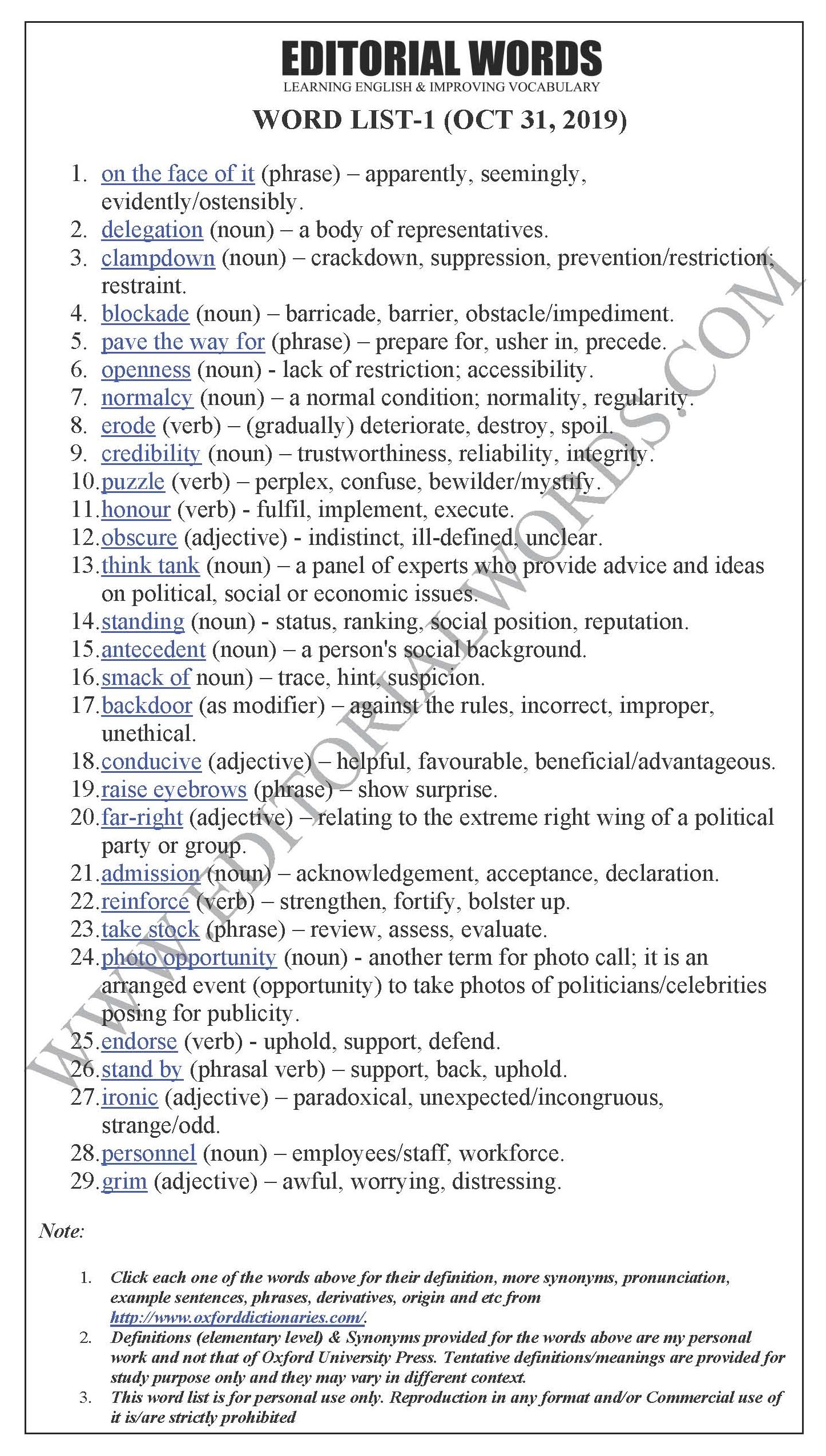 The Hindu Editorial (Visiting Kashmir) - Oct 31, 2019