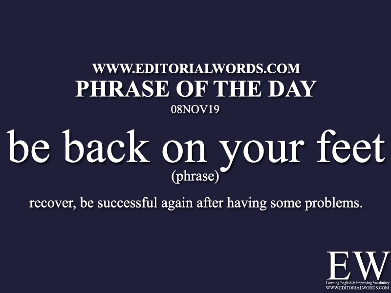 Phrase of the Day-08NOV19-Editorial Words