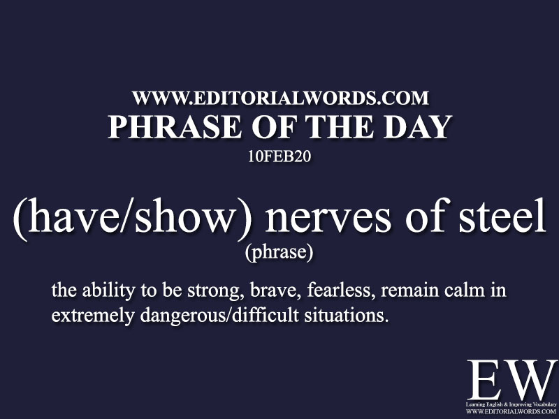 Dictionary.com - This Word of the Day has a lot of nerve. It's
