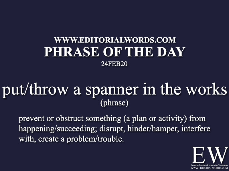 Throw a spanner in the works deals