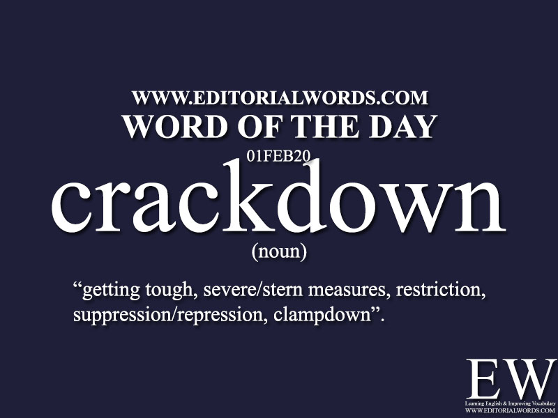 Word of the Day (crackdown)-01FEB20