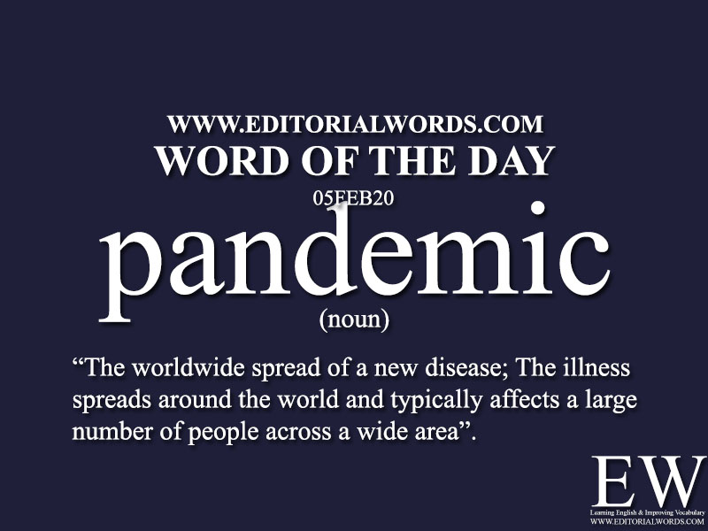 Word of the Day (pandemic)-05FEB20