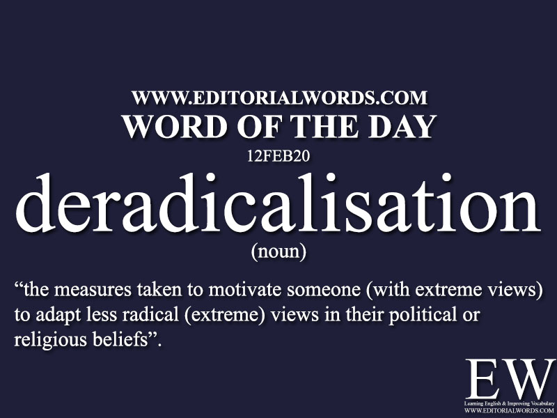 Word of the Day (deradicalisation)-12FEB20