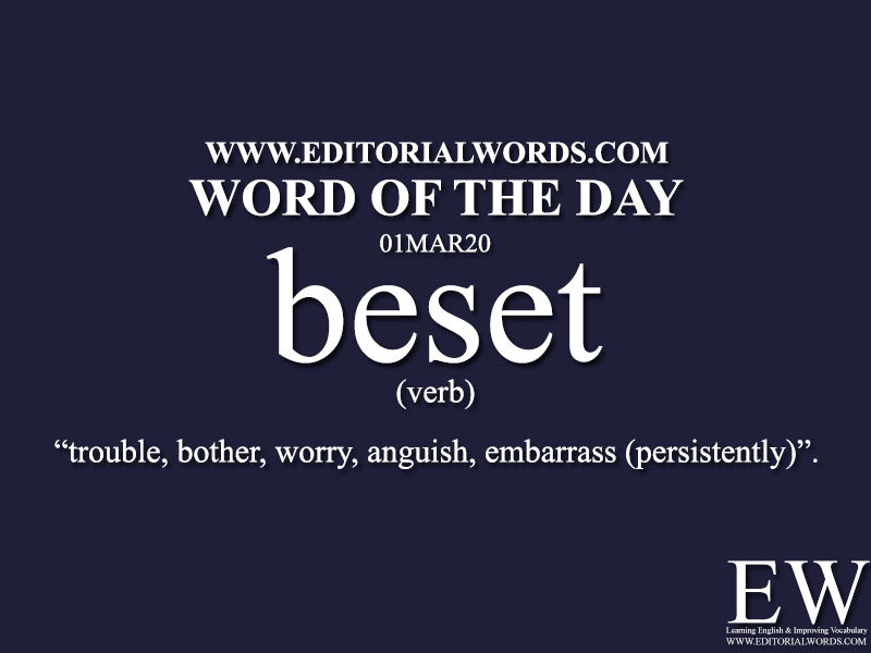 Word of the Day (beset)-01MAR20