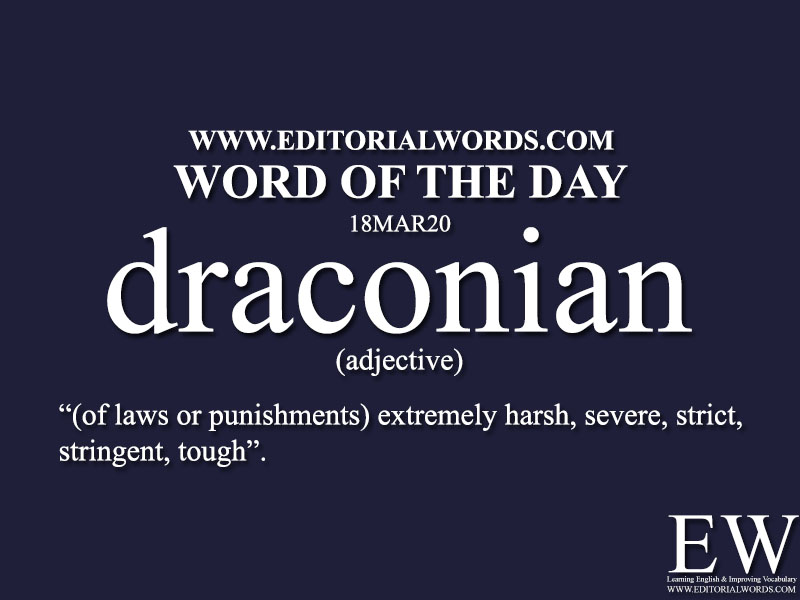 meaning of draconian