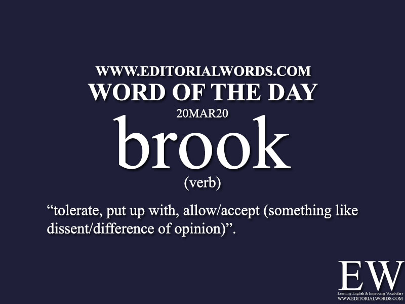 Word of the Day (brook)-20MAR20