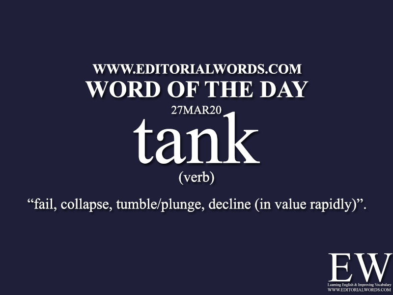 Word of the Day (tank)-27MAR20