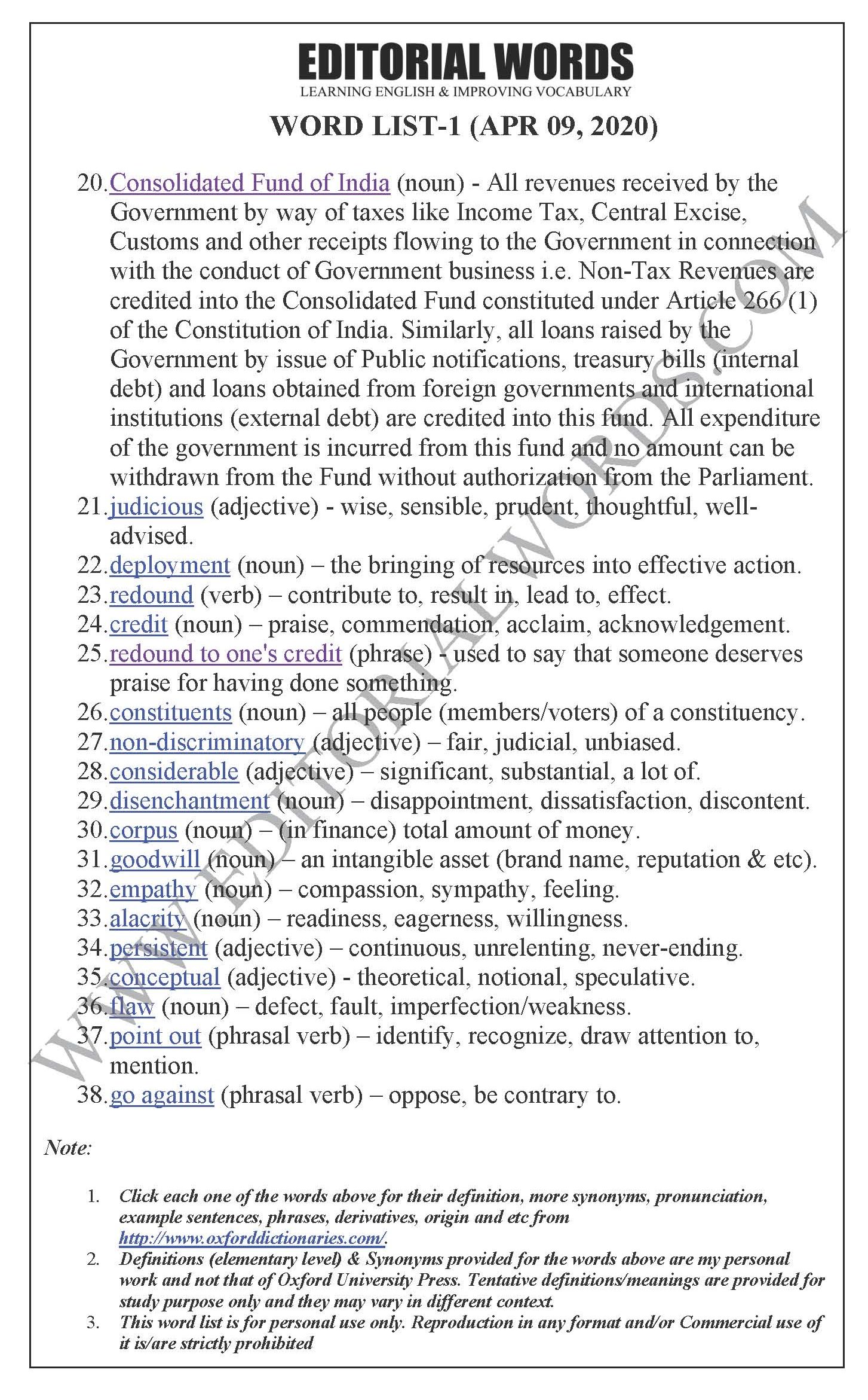 The Hindu Editorial (For better use) - Apr 09, 2020