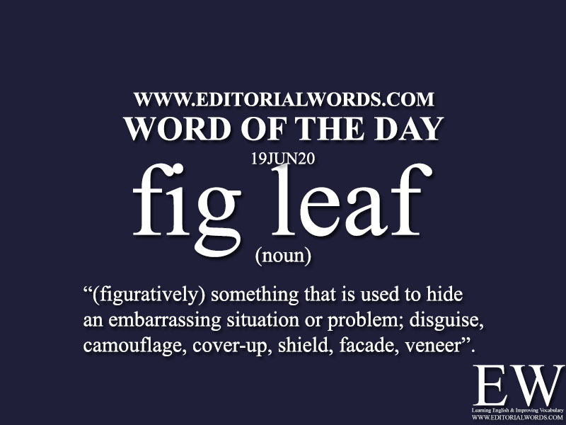 Word of the Day (fig leaf)-19JUN20