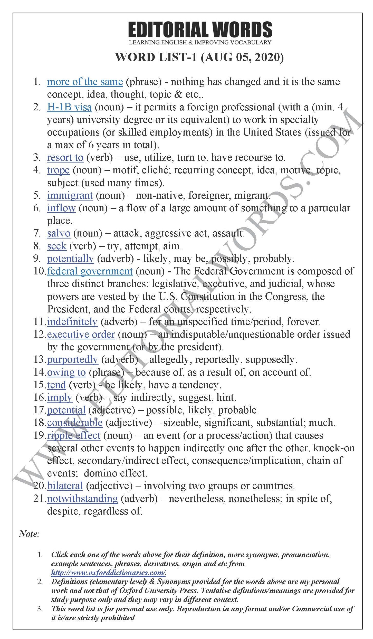 The Hindu Editorial (More of the same) - Aug 05, 2020