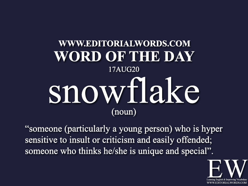 Word of the Day (snowflake)-17AUG20