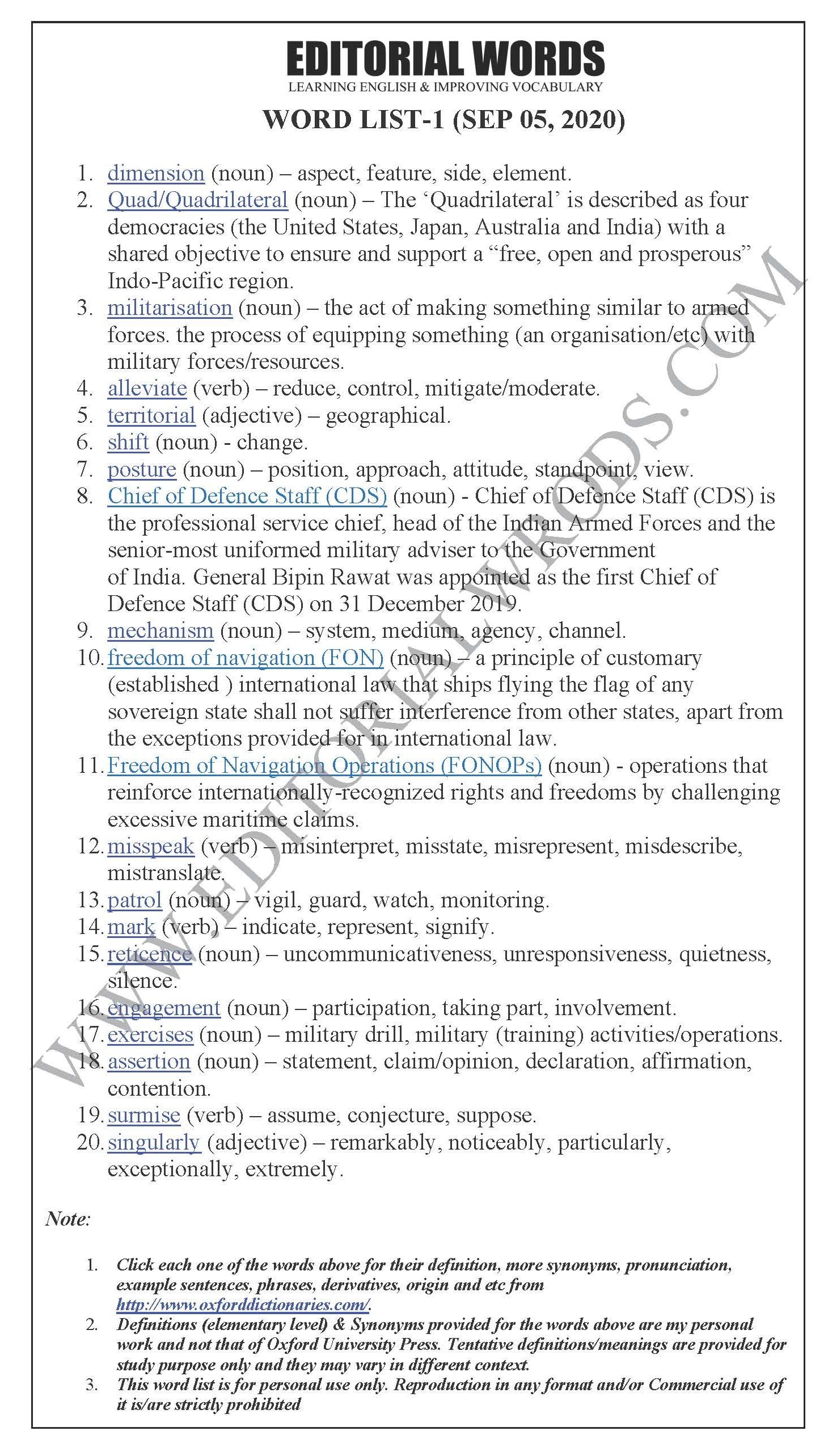 The Hindu Editorial (A new dimension) - Sep 05, 2020