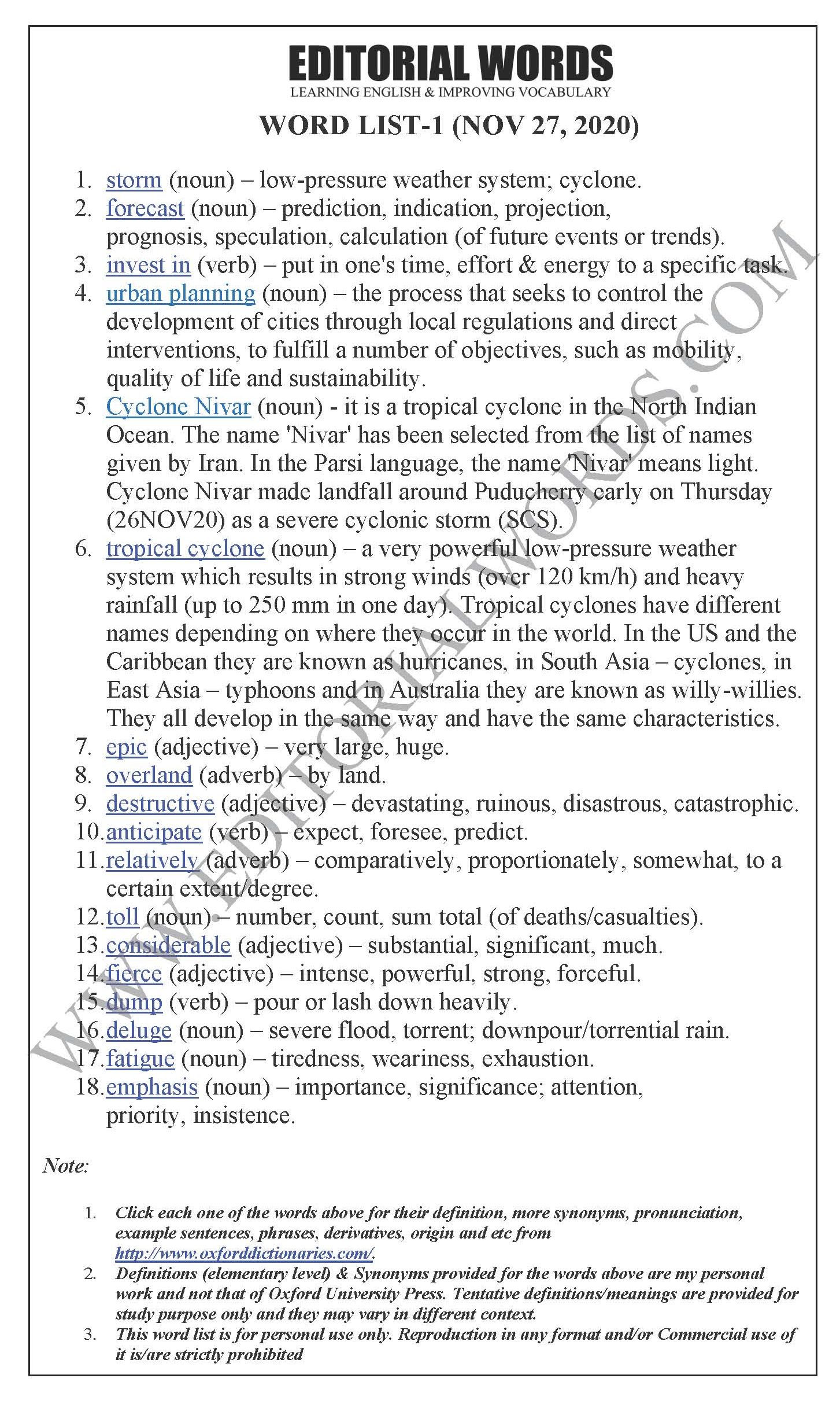 The Hindu Editorial (Storm warnings) – Nov 27, 2020