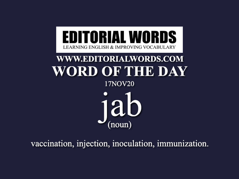 Word of the Day (jab)-17NOV20