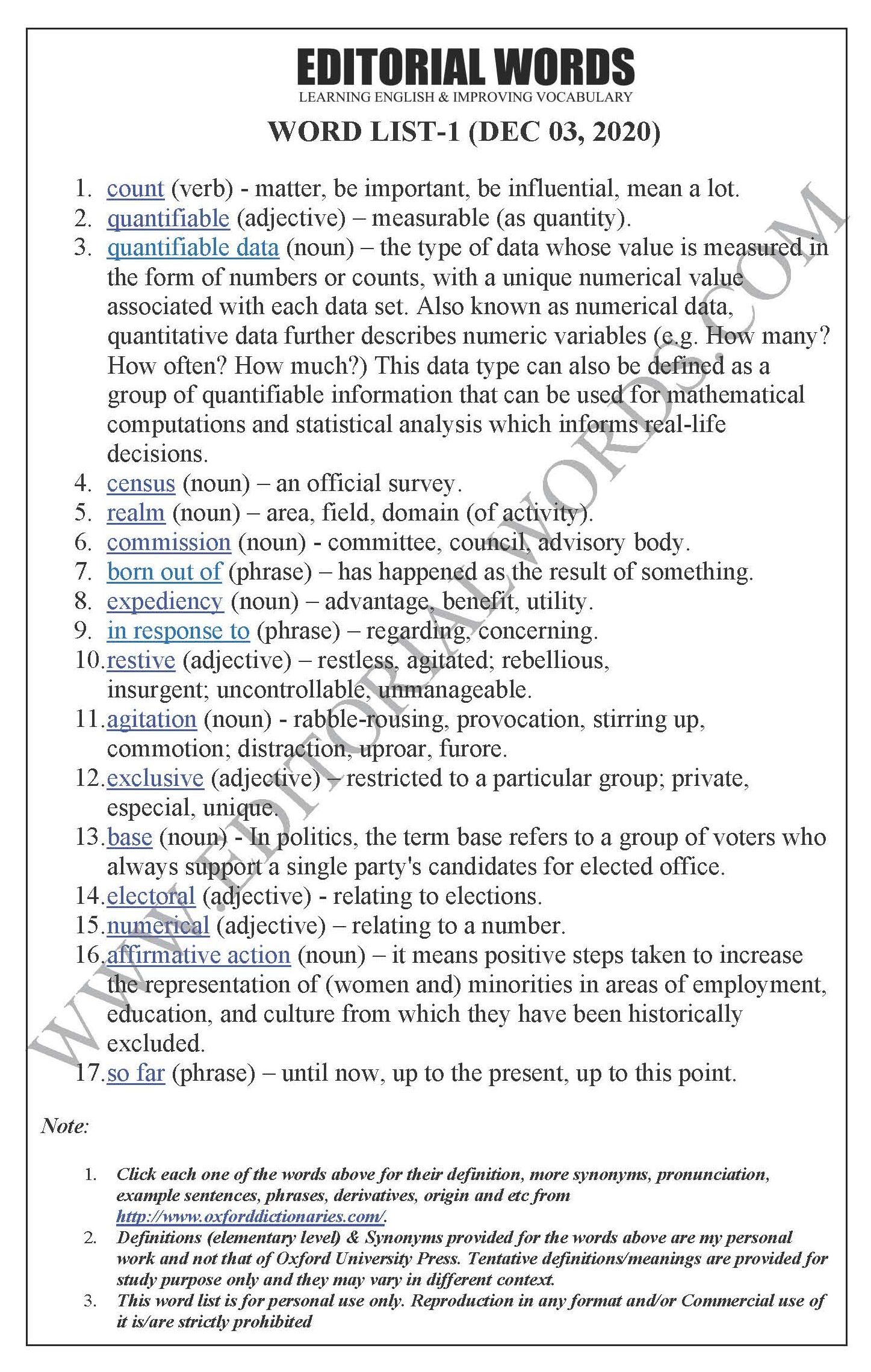 The Hindu Editorial (Castes count) – Dec 03, 2020