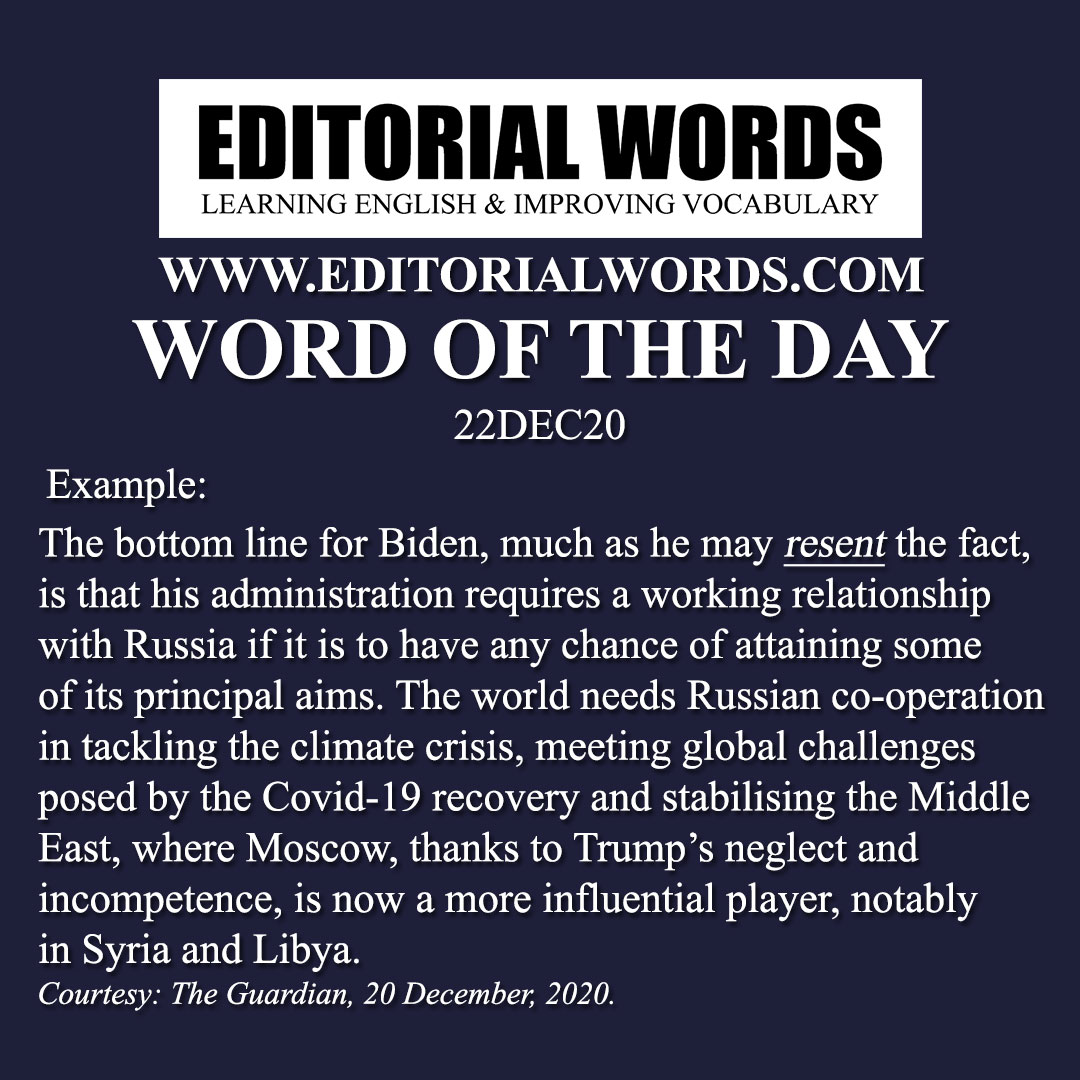 Word of the Day (resent)-22DEC20