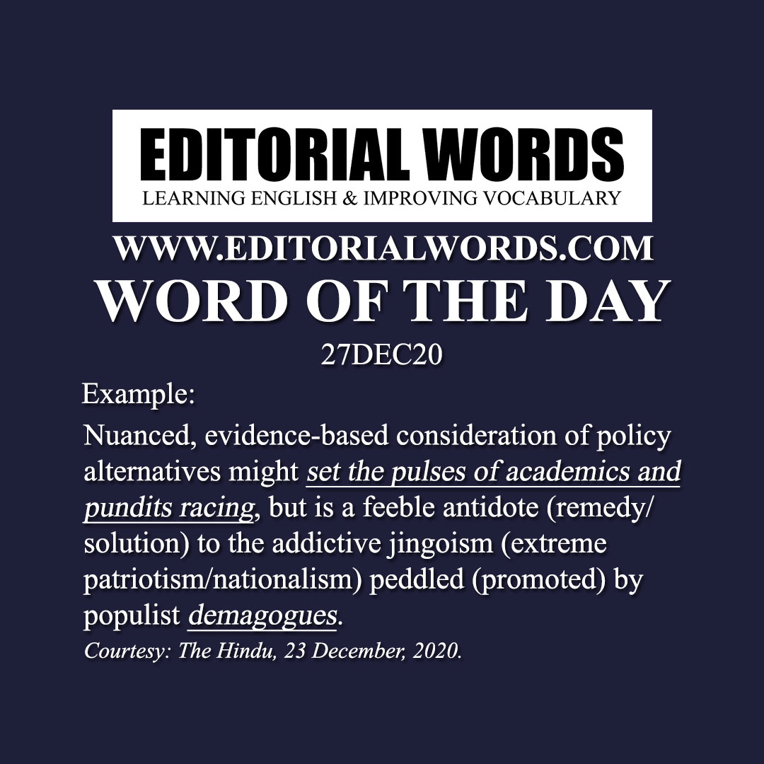 Word of the Day (demagogue)-27DEC20