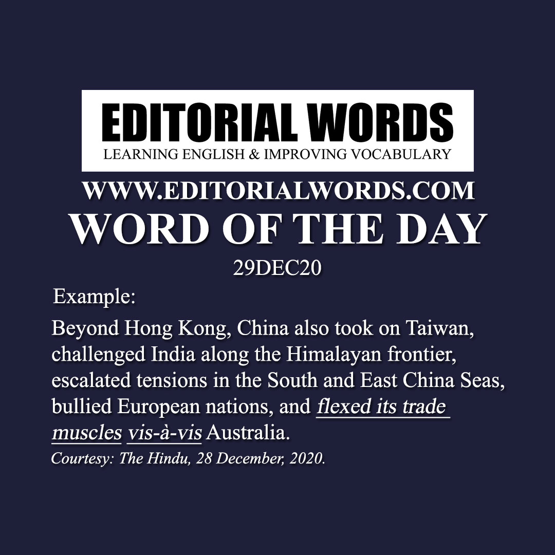 Word of the Day (vis-à-vis)-29DEC20