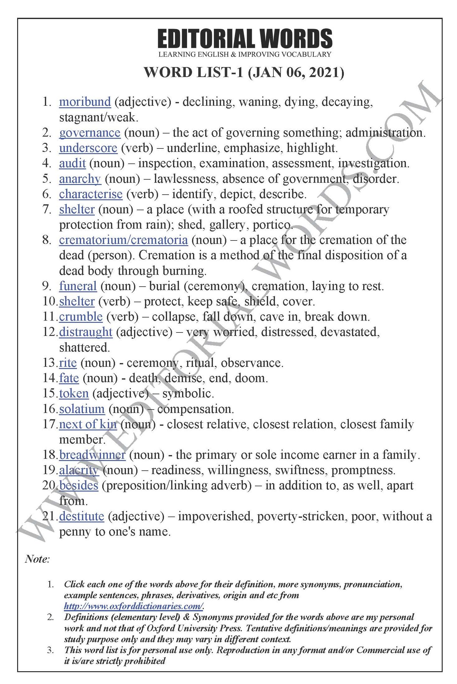 The Hindu Editorial (Moribund governance) – Jan 06, 2021