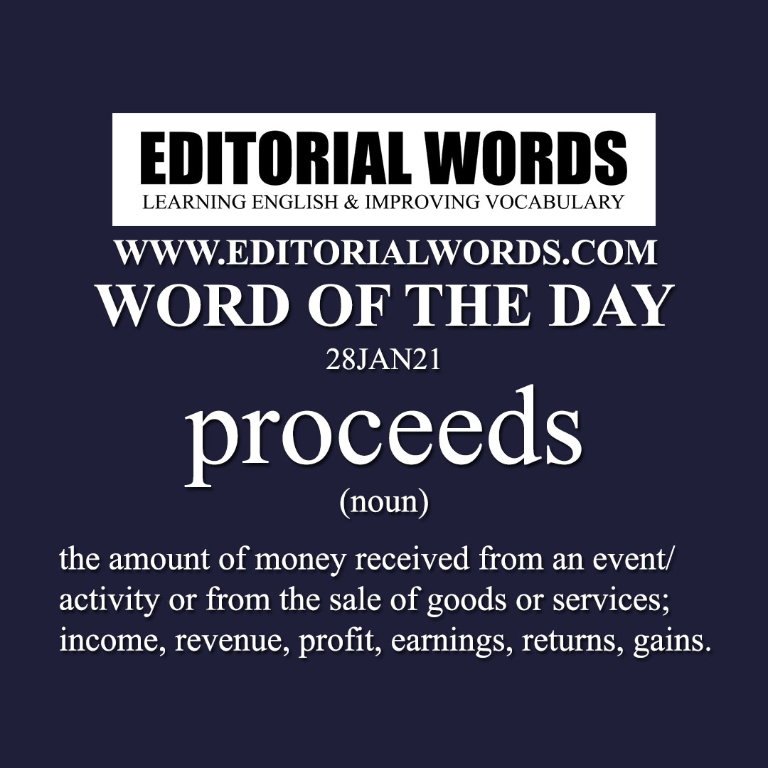 Word of the Day (proceeds)-28JAN21