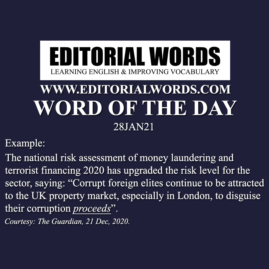 Word of the Day (proceeds)-28JAN21