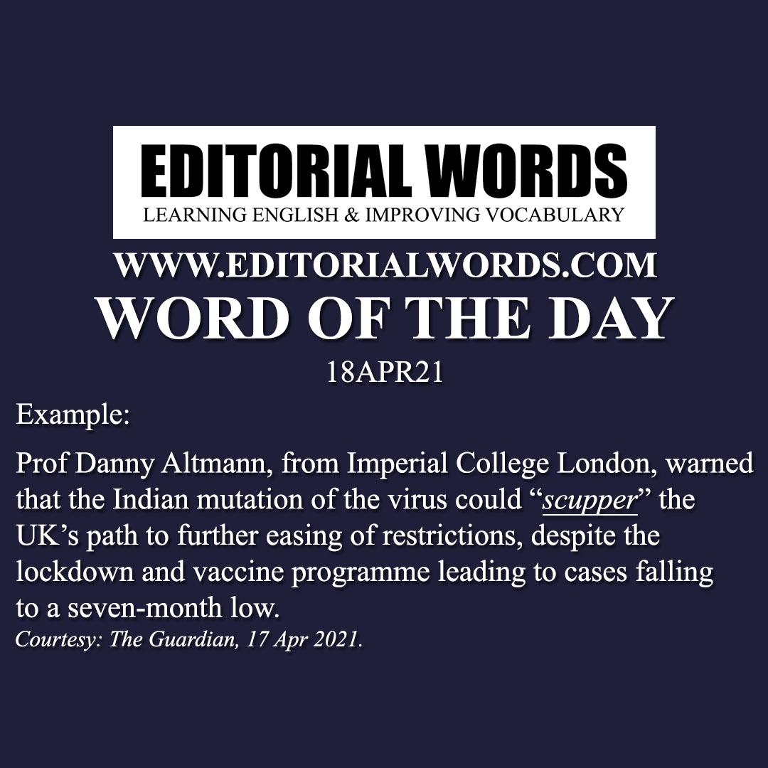 Word of the Day (scupper)-18APR21