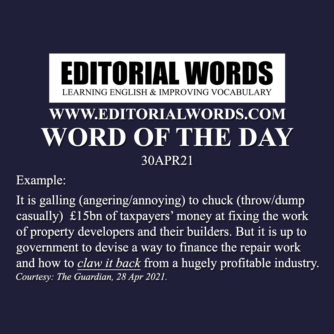 Word of the Day (claw back)-30APR21