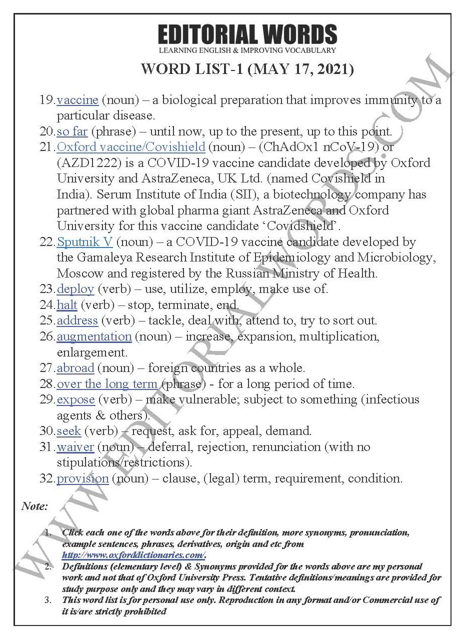 The Hindu Editorial (Using all options) – May 17, 2021