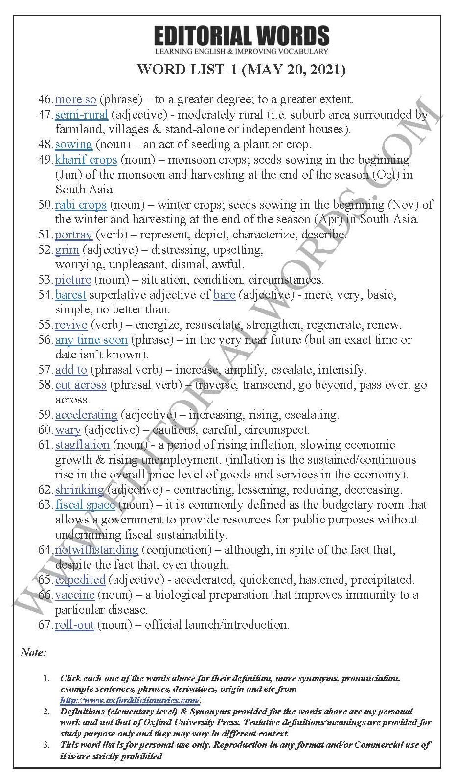 The Hindu Editorial (Flashing lights) – May 20, 2021