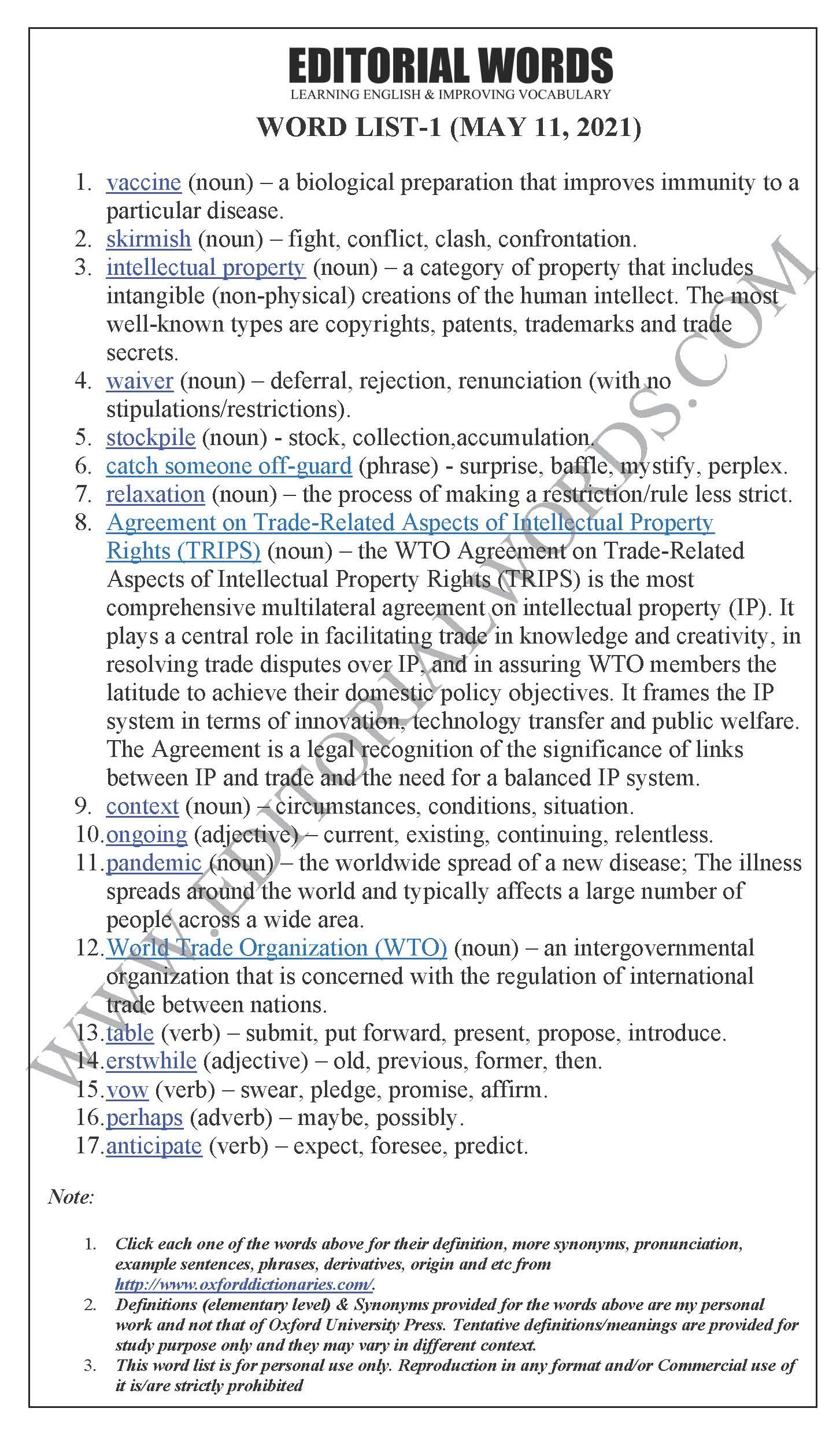 The Hindu Editorial (Vaccine skirmishes) – May 11, 2021