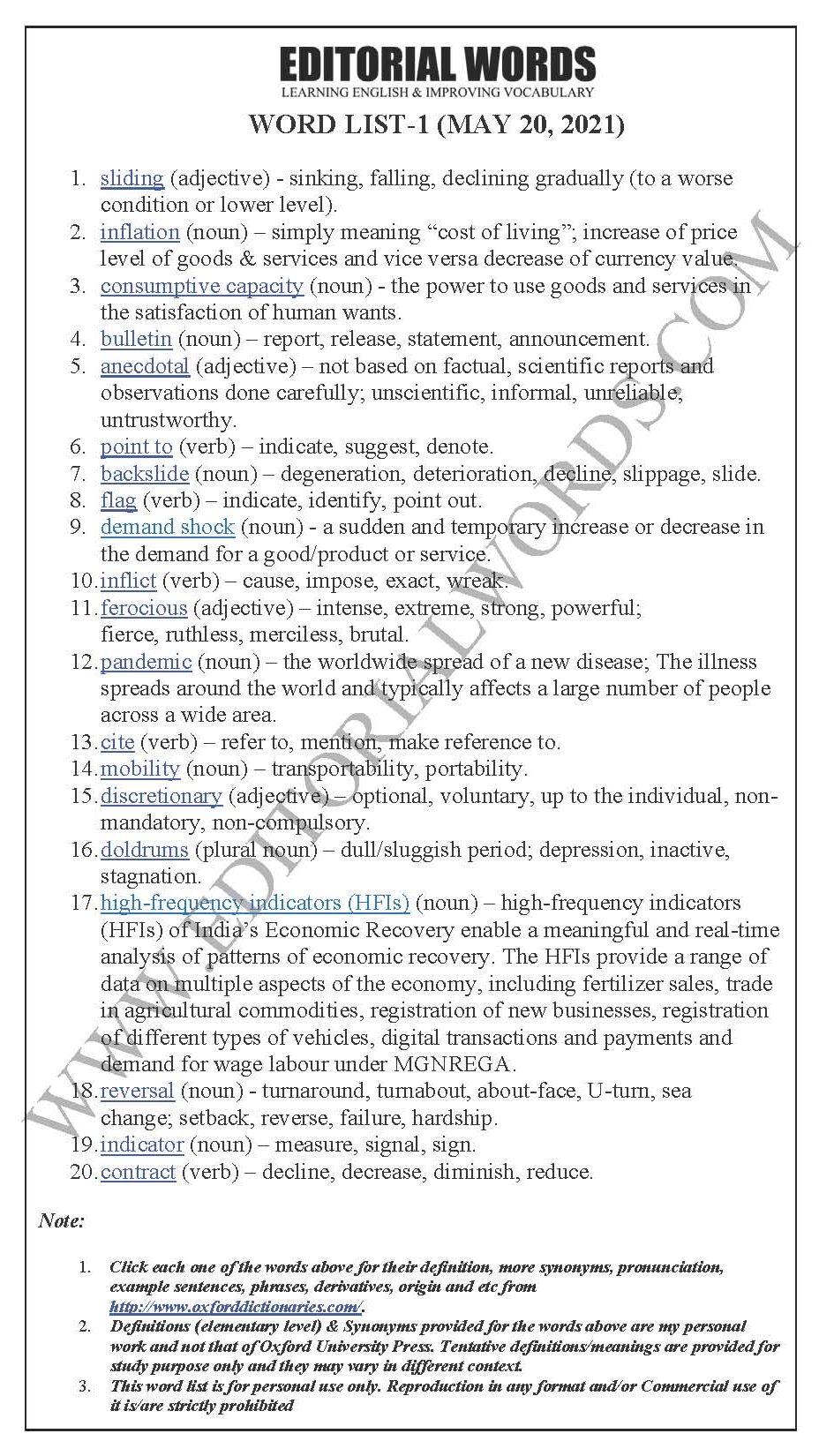 The Hindu Editorial (Flashing lights) – May 20, 2021