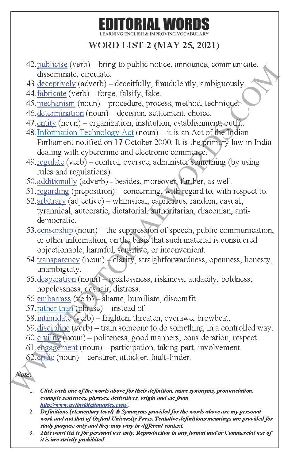 The Hindu Editorial (Character challenge) – May 25, 2021