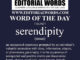 Word of the Day (serendipity)-11JUN21